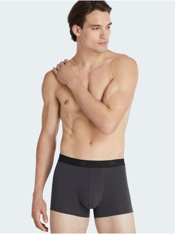 adidas Trunk Active Flex Cotton in dunkelgrau, schwarz