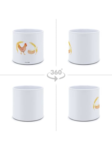 Mr. & Mrs. Panda Pflanzkübel Huhn Stolz ohne Spruch in Weiß