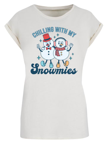 F4NT4STIC T-Shirt Chilling with My Snowmies in Whitesand