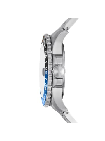 Fossil Armbanduhr The Blue Basic in silber