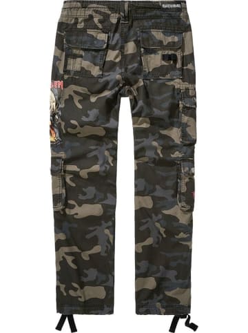 Brandit Cargohose "Irm Pure Slim Trouser" in Camouflage