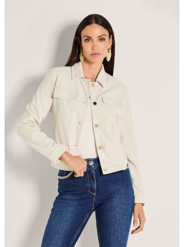 MADELEINE Kurzjacke mit Umlegekragen in wollweiß