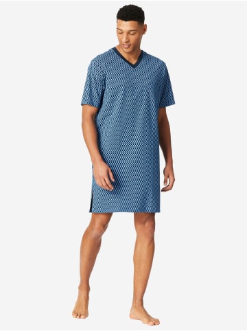 Schiesser Nachthemd Comfort in Blau