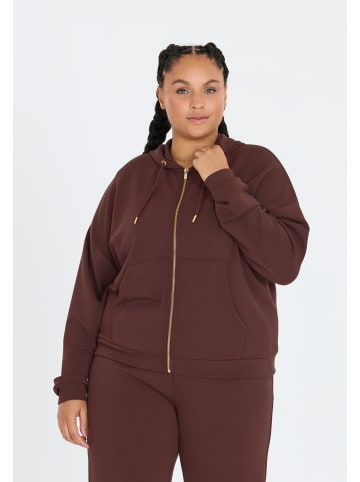 Endurance Q Kapuzenjacke Tiamo in 4241 Fudge