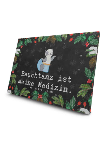 Mr. & Mrs. Panda Adventskalender Tee Panda Bauchtanz mit Spruch in Kreidetafel