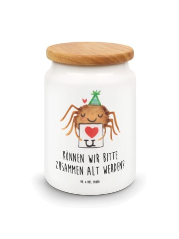 Mr. & Mrs. Panda Vorratsbehälter Spinne Agathe Brief mit Spruch in Weiß