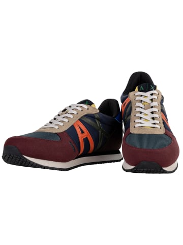 Armani Exchange Sneaker in Schwarz/Khaki/Orange