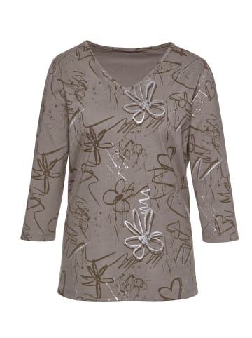 Sieh an! 3/4-Arm-Shirt in taupe