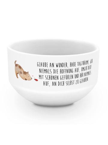 Mr. & Mrs. Panda frühstücksbowl Hund Marienkäfer mit Spruch in Weiß