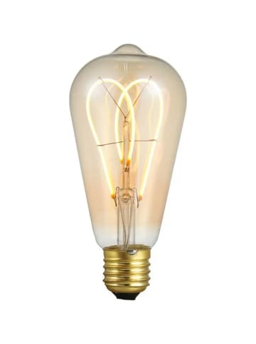 Licht-Erlebnisse E27 LED-Leuchtmittel in Warmweiß EEK G A bis G Ø 6.4 cm in Gold