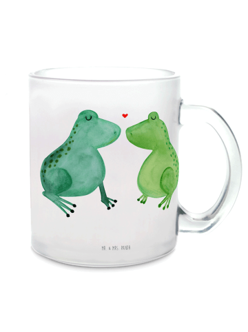 Mr. & Mrs. Panda Becher Frosch Liebe ohne Spruch in Transparent