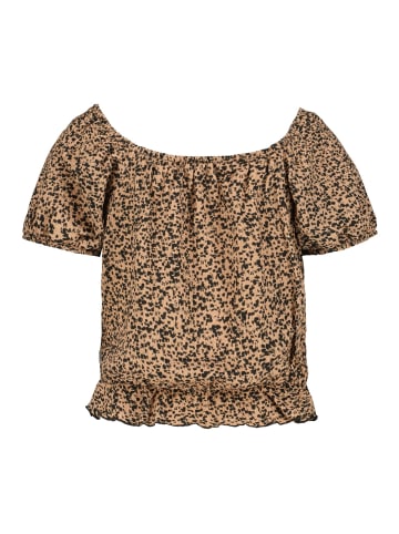 Garcia Offshoulder Bluse kurzarm in warm tan