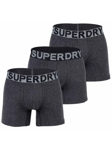 Superdry Boxershort 3er Pack in Schwarz/Grau