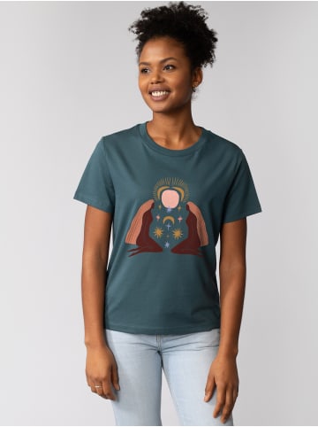 wat? Apparel T-Shirt Love and flex in Petrol