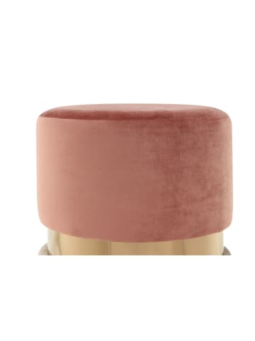 Kayoom Hocker Gipsy in dunkelrosa - rosé - taupe
