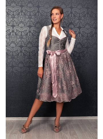 Edelnice Midi Dirndl Claire in silber, rosé