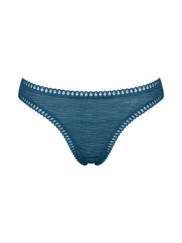 Sloggi String 3er Pack in Türkis/Dunkelblau
