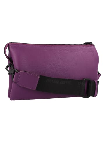 Braun Büffel Capri Umhängetasche RFID Schutz Leder 23 cm in viola