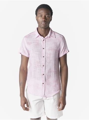 KOROSHI Herren kurzarmhemd allover in pink