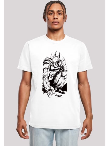 F4NT4STIC T-Shirt DC Comics Batman Arkham Knight Sketch in weiß