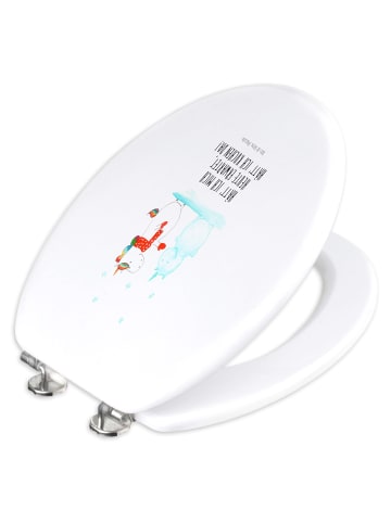 Mr. & Mrs. Panda Klodeckel Einhorn Schneemann mit Spruch in Weiß