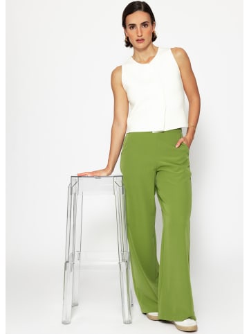 SASSYCLASSY Stoffhose Highwaist in Grün