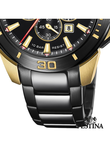 Festina Analog-Armbanduhr Festina Chrono Bike schwarz extra groß (ca. 47mm)