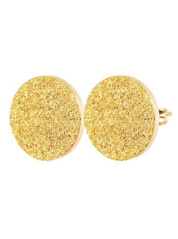 Adeliás Damen Ohrringe – Ohrstecker aus Edelstahl in gold