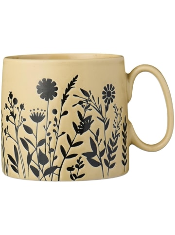 IB Laursen Tasse mit Henkel mit Blumensilhouetten in beige