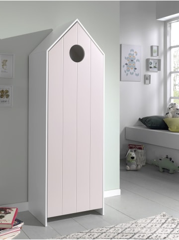 58 aufm Kessel REGALSCHRANK Kania 58x37x171 MDF+Holzwerkstoff Weiß /Pink