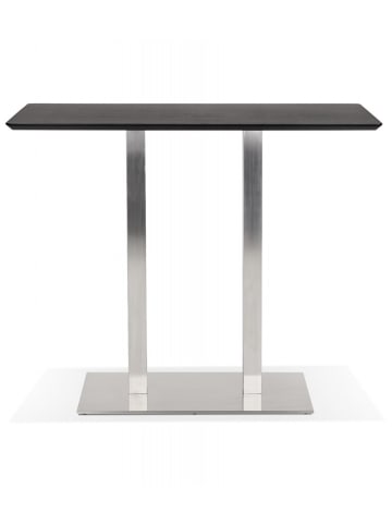 KADIMA DESIGN Hochtisch MAMBO BAR Schwarz Holz Metall | Modern Elegant in Schwarz