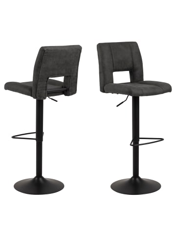 ebuy24 Barhocker Syra Dunkelgrau 2er Set