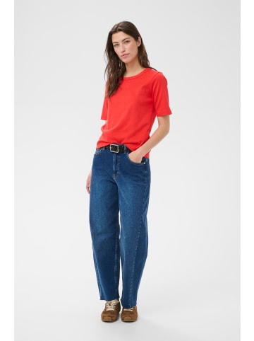 PART TWO T-Shirt kurzarm RatanaPW Gerade Passform in Poppy Red