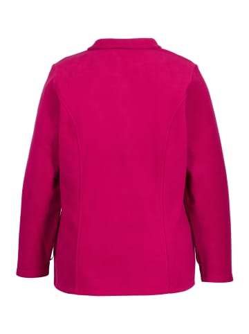 Ulla Popken Sweatjacke in magnolienrot