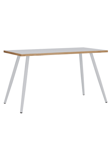 VCM  Schreibtisch Bürotisch Computertisch Salia 110x50 in Weiß / Honig-Eiche
