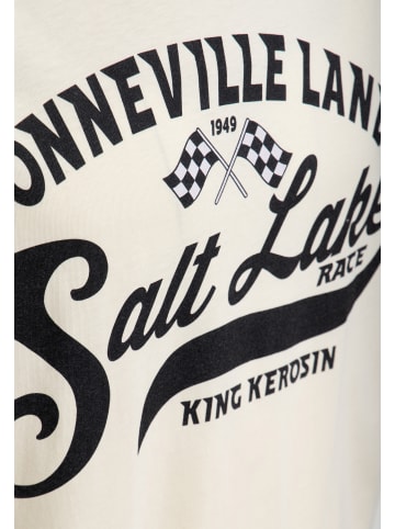 King Kerosin King Kerosin Print T-Shirt Salt Lake in offwhite