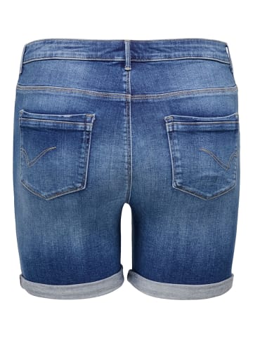 ONLY Carmakoma Jeans-Shorts in Medium Blue Denim