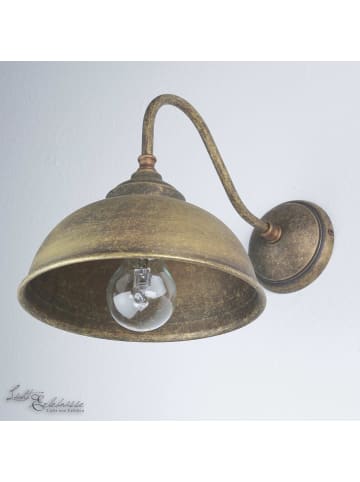 Licht-Erlebnisse Wandlampe in Bronze Antik matt