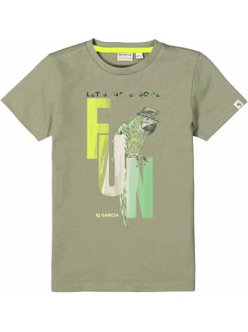 Garcia T-Shirt Lets have some fun in green summer