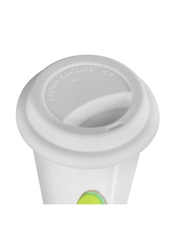 Mr. & Mrs. Panda Travel Mug Avocado Pfeifen ohne Spruch in Weiß