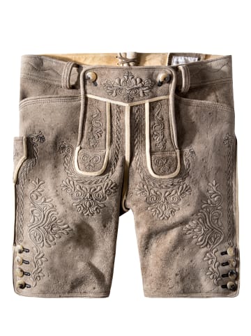 Stockerpoint Stockerpoint Hirschlederhose Hochries in oid grau-schwarz