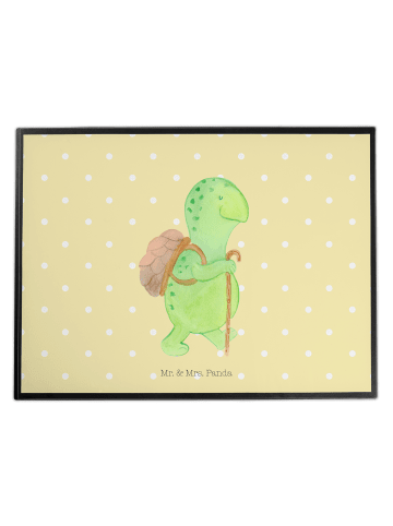 Mr. & Mrs. Panda arbeitsunterlage Schildkröte Wanderer ohne Spruch in Gelb Pastell