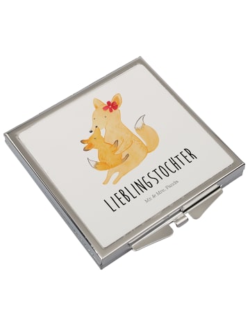 Mr. & Mrs. Panda Schminkspiegel Fuchs Mama mit Spruch in Weiß