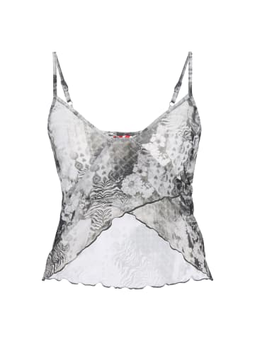 myMo ROCKS Women Top in grey multicolor