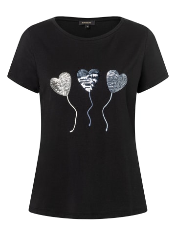 More & More Paillettenherzenshirt in black