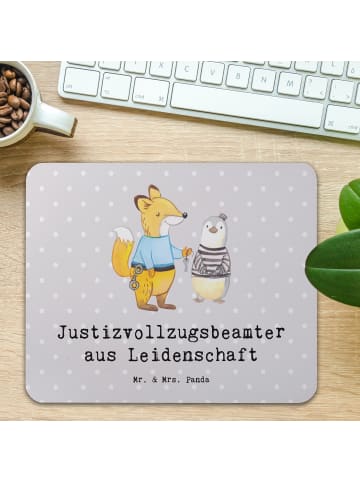 Mr. & Mrs. Panda Mousepad Justizvollzugsbeamter Leidenschaft mit... in Grau Pastell