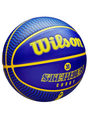 Wilson Wilson NBA Player Icon Stephen Curry Outdoor Ball in Blau