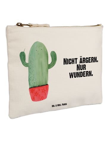 Mr. & Mrs. Panda Kulturbeutel Kaktus Wut mit Spruch in Weiß