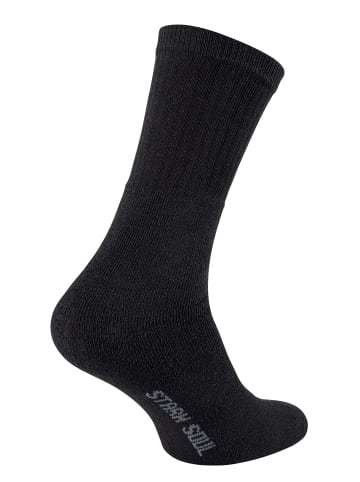 Stark Soul® 12 Paar Tennissocken, Frotteesocken in schwarz