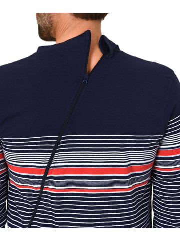 NORMANN Pflegeoverall langarm Reißverschluss Rücken und Bein in navy